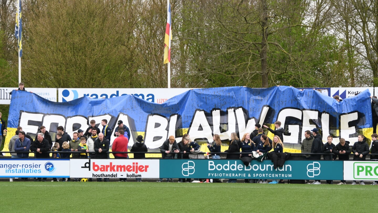 Sfeeractie van de supporters van Olde Veste