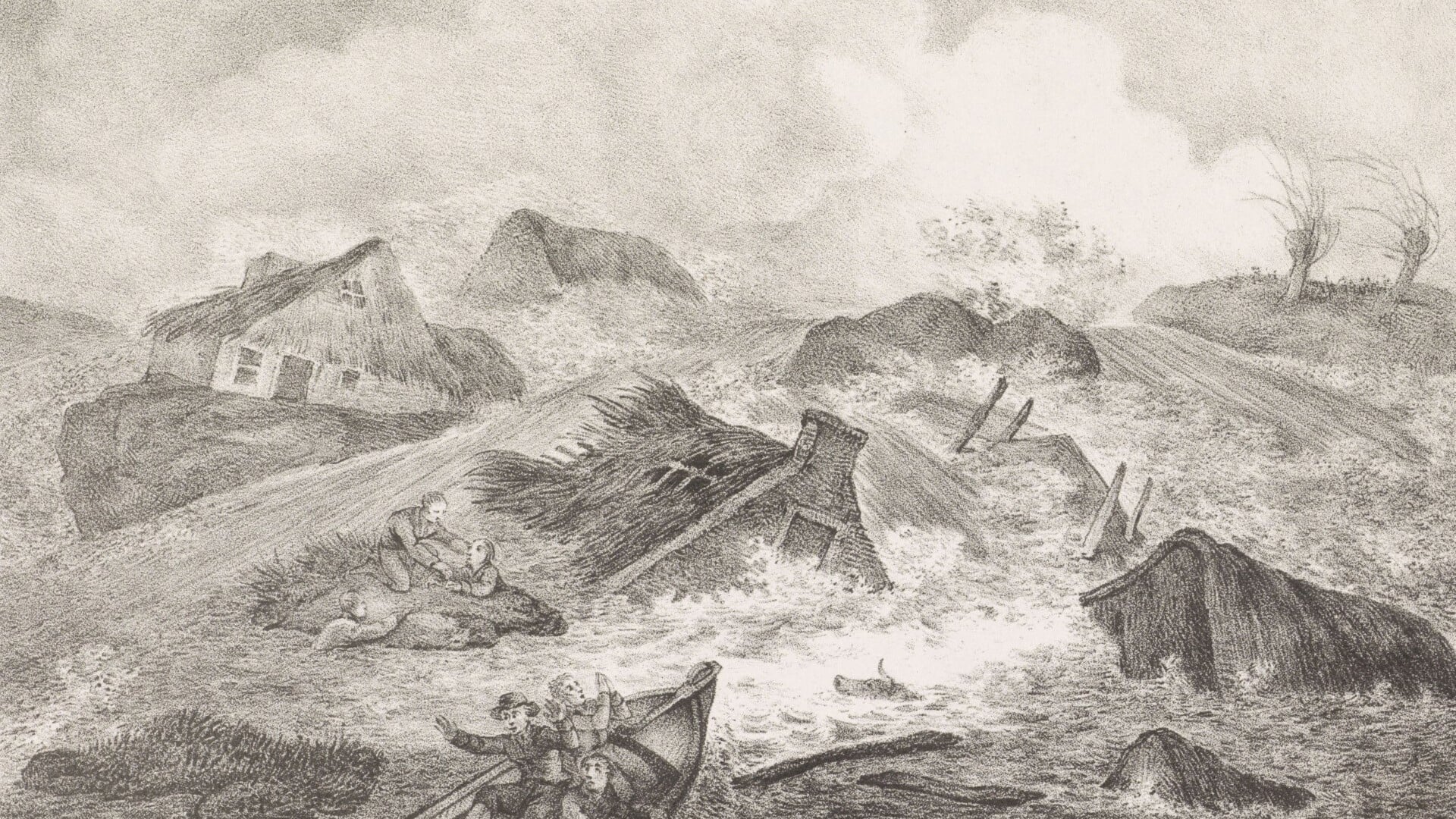 Doorbraak van de Kamperdijk, 1825 