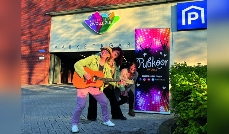 Op zondagmiddag 2 juni samen zingen met het PubKoor in de parkeergarage van winkelcentrum Zwolle Zuid