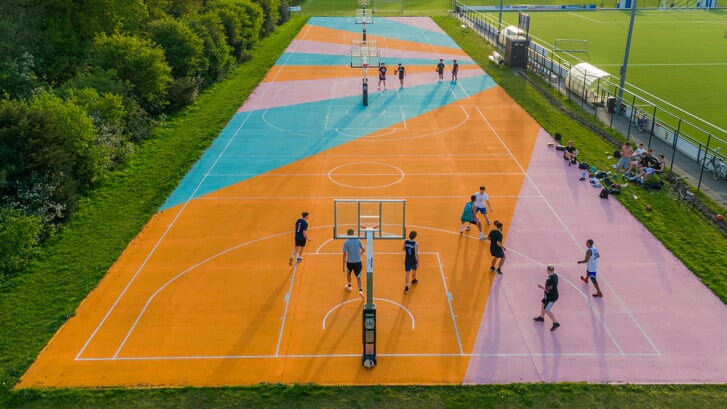 De courts van ZAC op sportpark De Pelikaan waar het event plaatsvindt.