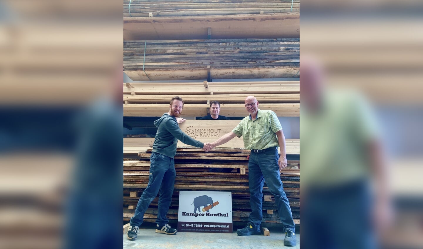 Dick, Erik en Matthijs. Samen aan de slag voor Stadshout.