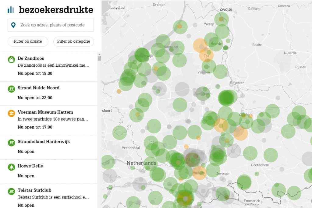 Succesvolle start monitor bezoekersdrukte: 150.000 keer bekeken