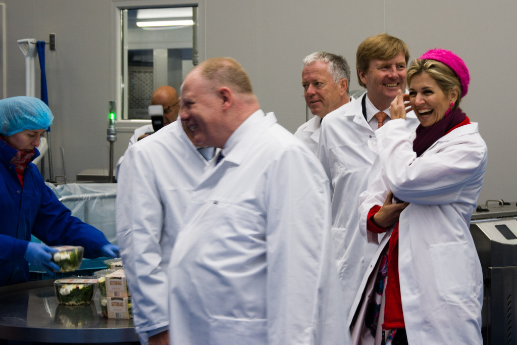 Fresh-Care in Dronten tijdens het bezoek van de Koning en de Koningin in 2017.