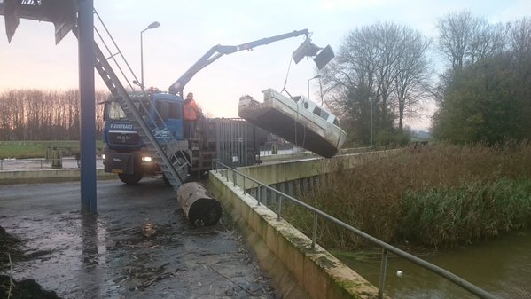 Zuiderzeeland haalde de boot eind november uit het water.