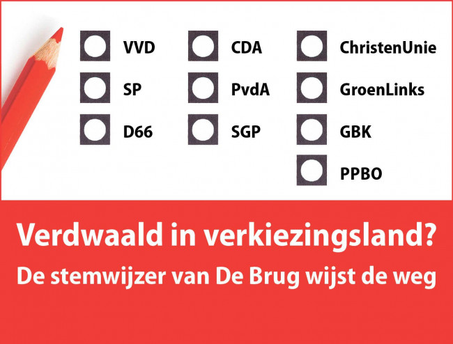 Stemwijzer De Brug helpt bij politieke keuze 