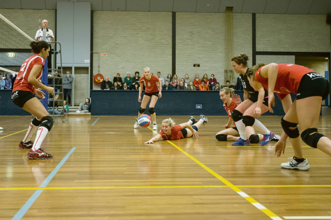Vrouwen Reflex pakken volle buit