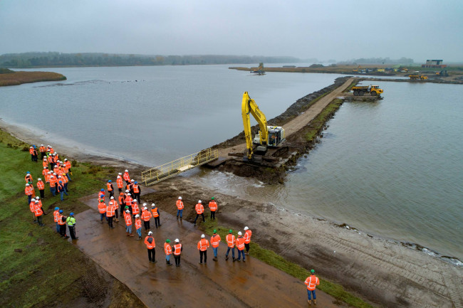 Open verbinding tussen Drontermeer en Reevediep.