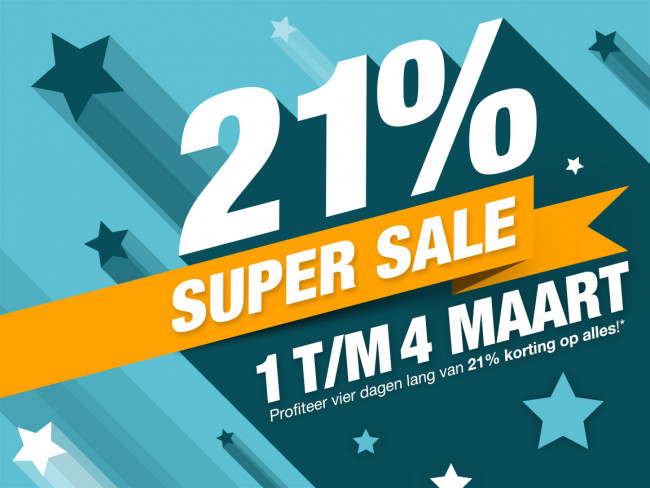 Zunnebeld viert 21 procent Super Sale Dagen