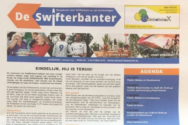 De eerste uitgave uit 2016