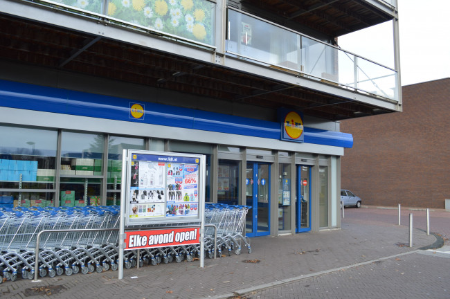 De Lidl in Biddinghuizen