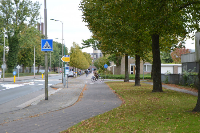 Het fietspad langs De Zuid.