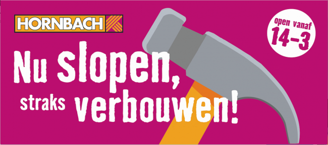 Hornbach plaatst containers voor sloop- en tuinafval
