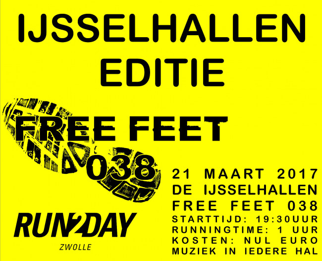 Lezing Bram Bakker en nieuwe Free Feet in de IJsselhallen bij Run2Day