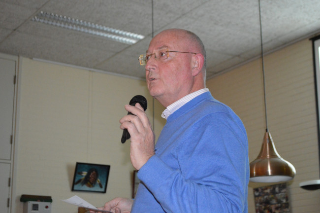 Voorzitter Henk Stoer van de stichting MFG.