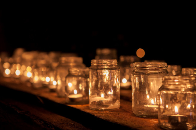 De wereldlichtjesdag van vorig jaar in Dronten.