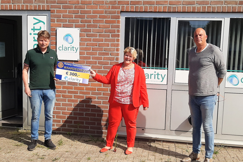 Cheque voor Clarity Verslavingszorg