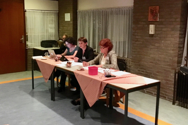 Denise van der Boom, Sandra Nobel en Trudi Scheepers.