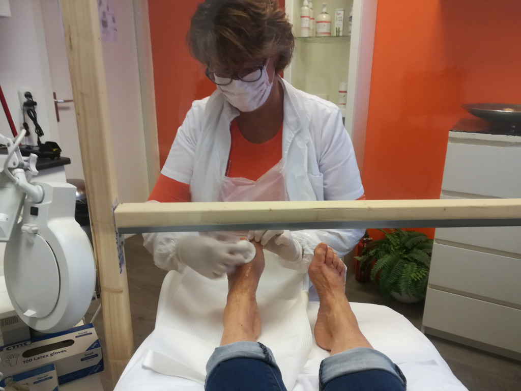 Veilig naar de pedicure