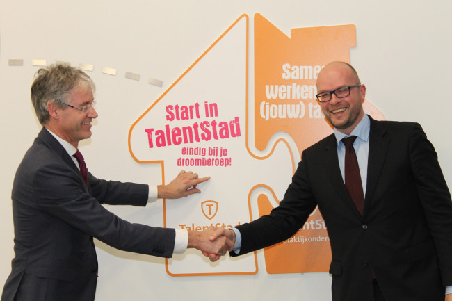 Minister Arie Slob en wethouder Jan Brink openen gerevitaliseerd TalentStad