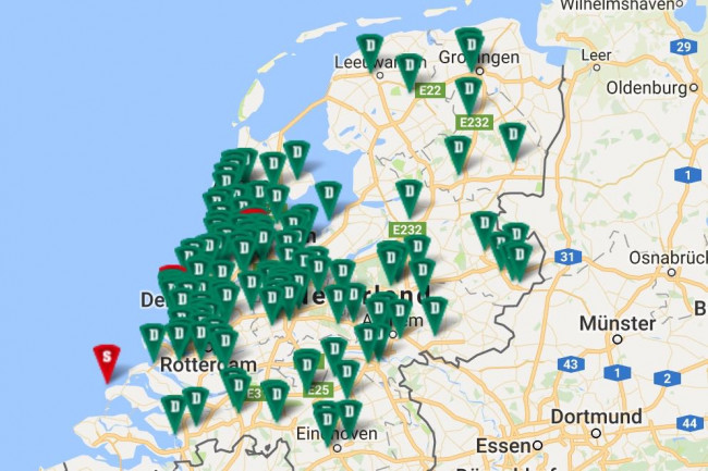 Vestigingen van New York Pizza