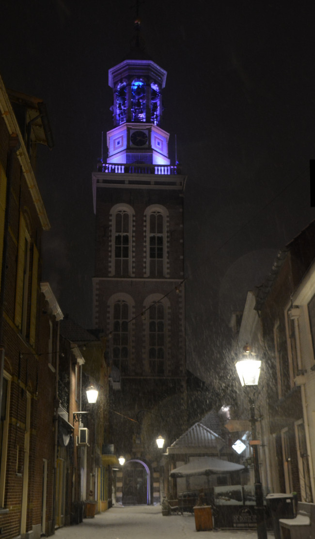 Brr.... hoge torens vangen veel sneeuw