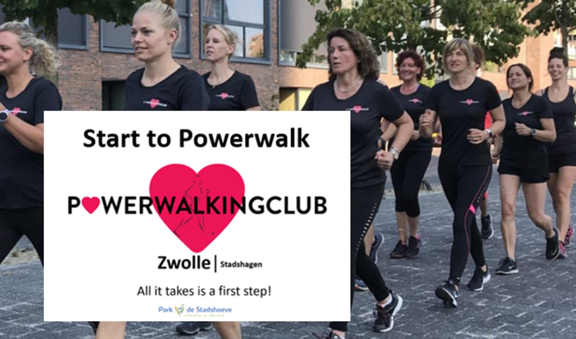 Powerwalkingclub Zwolle ( Stadshagen) organiseert Start to Powerwalk vanaf Park de Stadshoeve