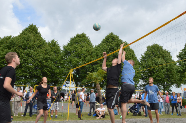 Beachvolleybal in Swifterbant.