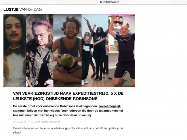 Zwollenaar in lijstje van de dag van Linda de Mol