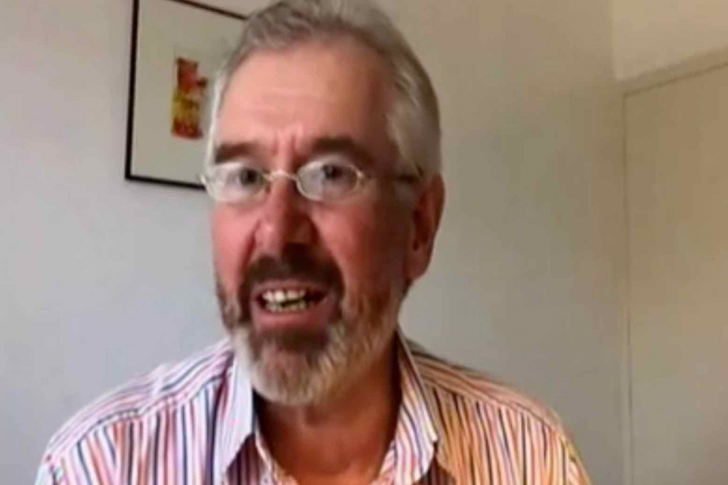 Kees Hermus tijdens de digitale vergadering.