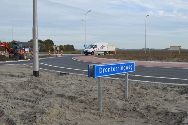 Het verkeer moest de afgelopen periode gebruik maken van de nieuwe rotonde.