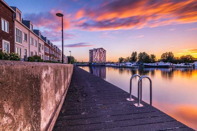 In Dronten is vooral het havengebied een favoriet.