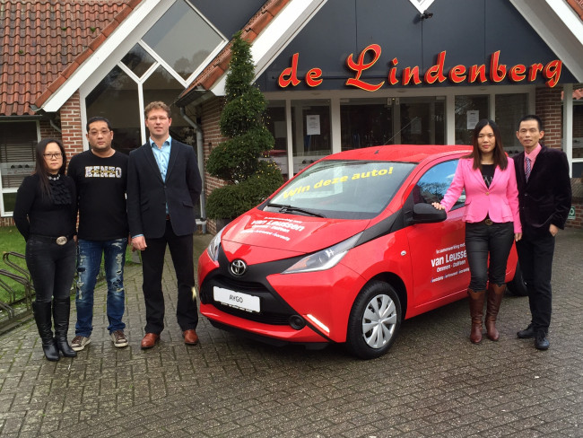 Wereldrestaurant De Lindenberg geeft Toyota Aygo cadeau
