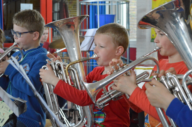 Cultuur in het schoolgebouw van De Golfslag.