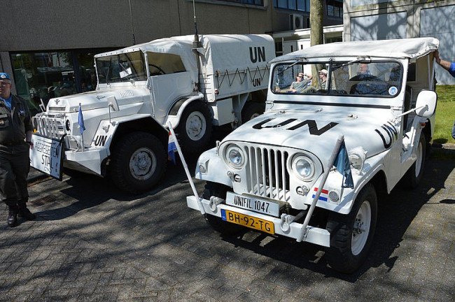 De Veteranen gemeente Dronten komen naar het feest in Swifterbant.