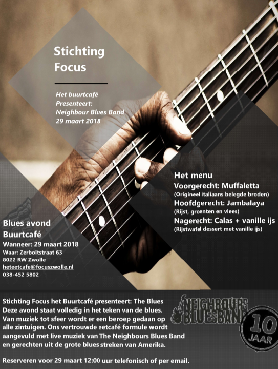 Het eetcafé: Blues avond