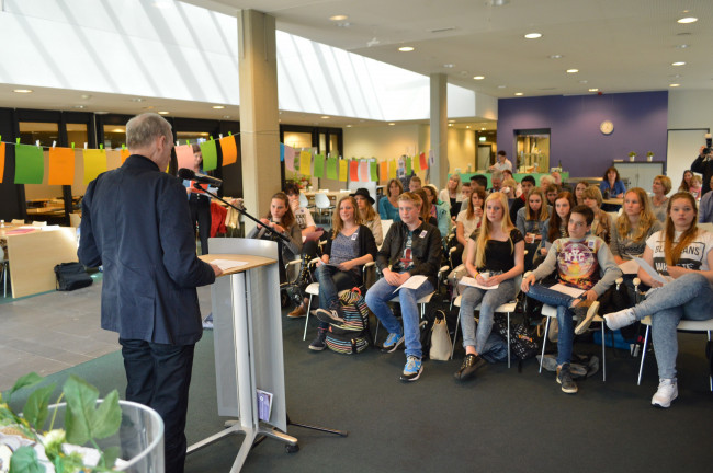 Een vorig poëzieproject van het Ichthus College.