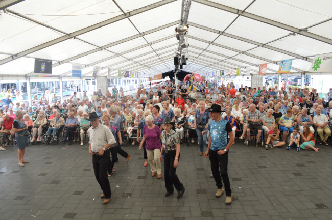 Linedance tijdens de Meerpaaldagen.