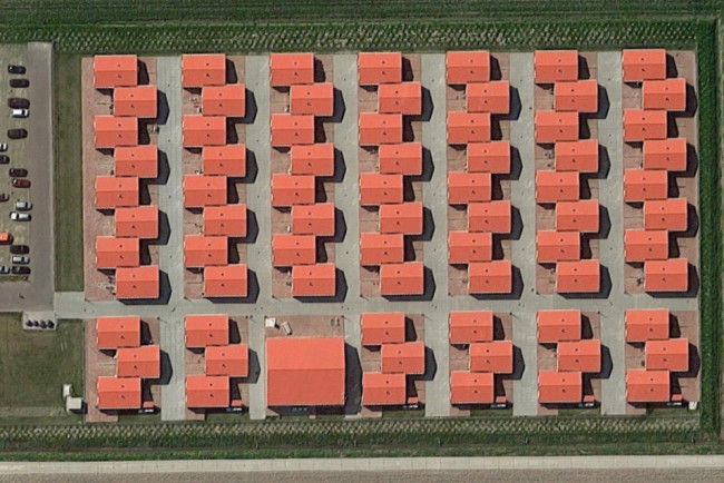 De huisvesting voor arbeidsmigranten aan de Visvijverweg.