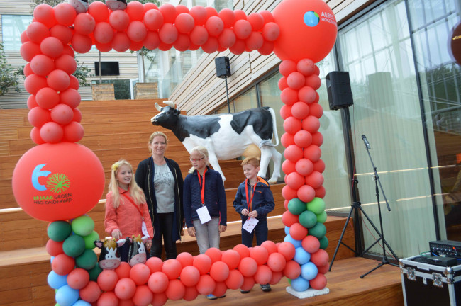 Een vorig open huis van de hogeschool.