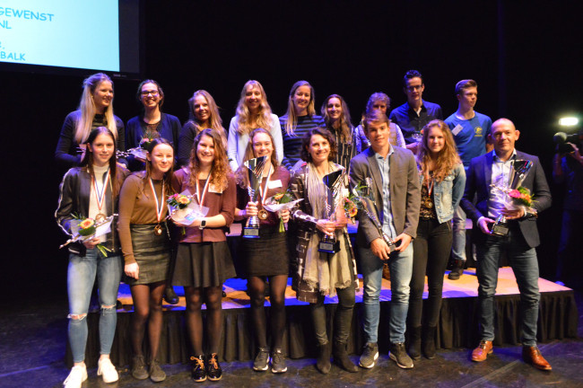 De winnaars van de sportverkiezingen gemeente Dronten.