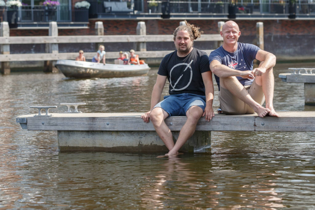 Aidan Scherpbier (links) en Tristan Sim