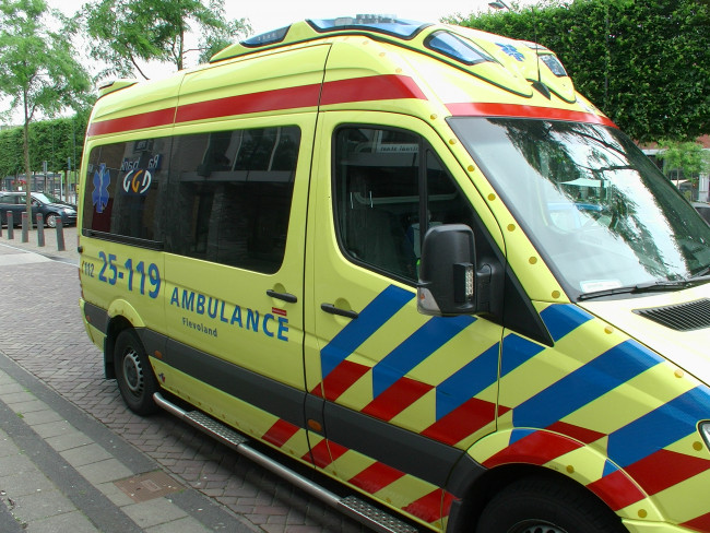 Ambulance GGD Flevoland.