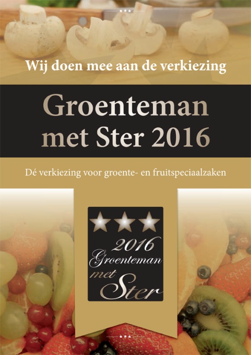 William van der Vegt genomineerd voor ‘Groenteman met Ster’