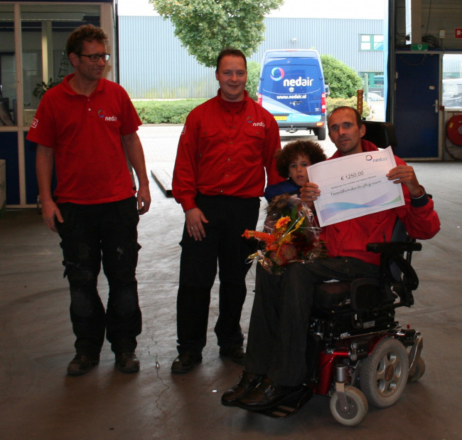 Inzamelingsactie Ned Air voor oud collega