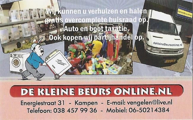 de kleine beurs online is op zoek naar vrijwilligers