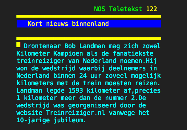 Winnaar treinwedstrijd woont niet maar werkt wel in Dronten