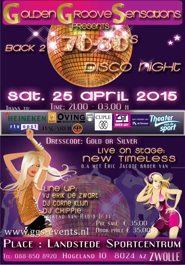 Golden Groove Sensation's ?Back 2 the 70 & 80's disco night?
