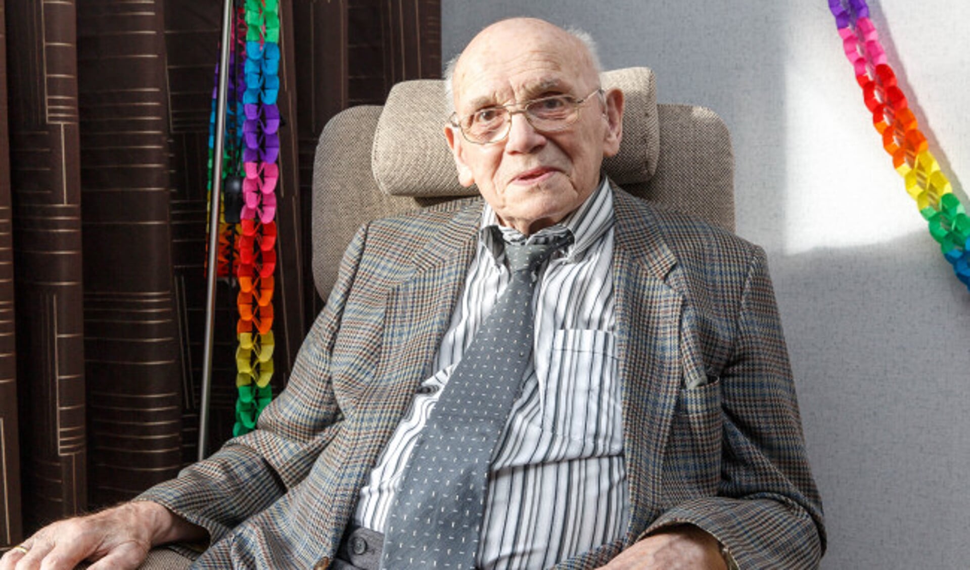 Hendrik Jan van der Vegt viert zijn 100e verjaardag