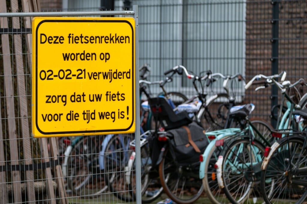 Het verwijderen van de fietsen is uitgesteld tot 16 maart. 