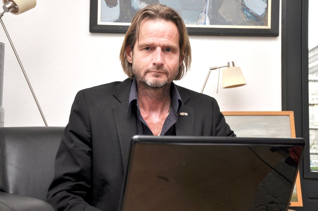 Sander van Betten bij zijn afscheid als columnist in 2012.